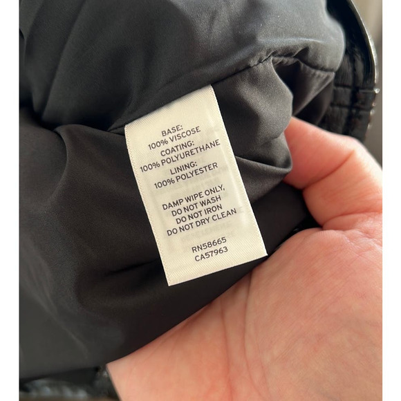 NWT Nordstrom BP. Zip up with color Shiny Pleather Faux leather jacket size M - Picture 5 of 5